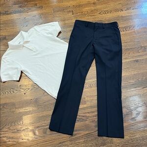 Dockers golf shirt and boys or young men’s slacks size 28 x 30. Only Worn once.